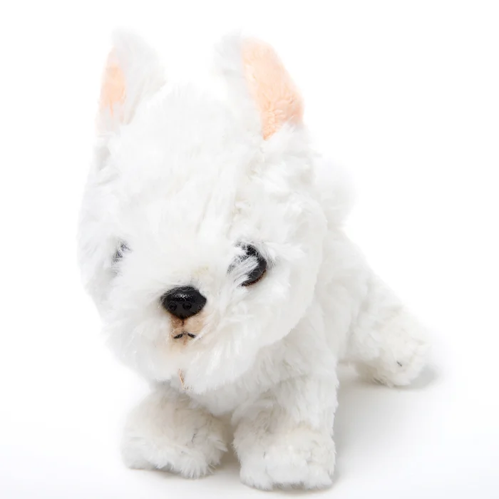 PUPS! Small White Terrier Plush - Image 2