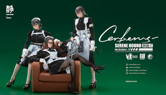 Serene Hound Series 501S614-B Cerberus Maid Team Be 1/6 Scale Action Figure - Image 12
