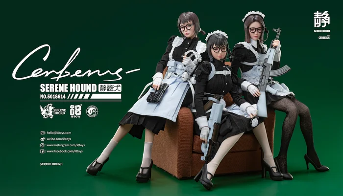 Serene Hound Series 501S614-B Cerberus Maid Team Be 1/6 Scale Action Figure - Image 14