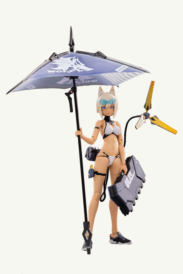 G.N.Project Vol. 1 WOLF-001: Swimsuit Figure Body & Equipment Set 1/12 Scale Action Figure - Image 3
