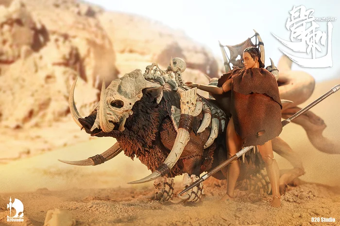 Battle Boar Bonestabber (Brown) 1/12 Scale Action Figure - Image 6