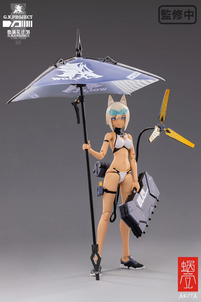 G.N.Project Vol. 1 WOLF-001: Swimsuit Figure Body & Equipment Set 1/12 Scale Action Figure - Image 4