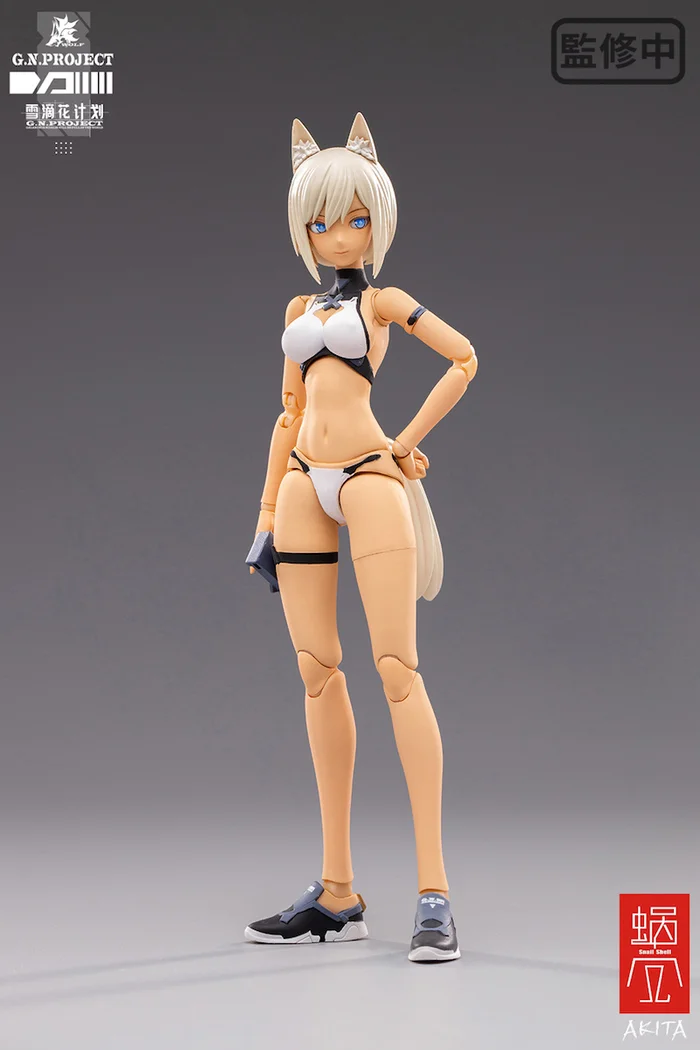G.N.Project Vol. 1 WOLF-001: Swimsuit Figure Body & Equipment Set 1/12 Scale Action Figure - Image 9