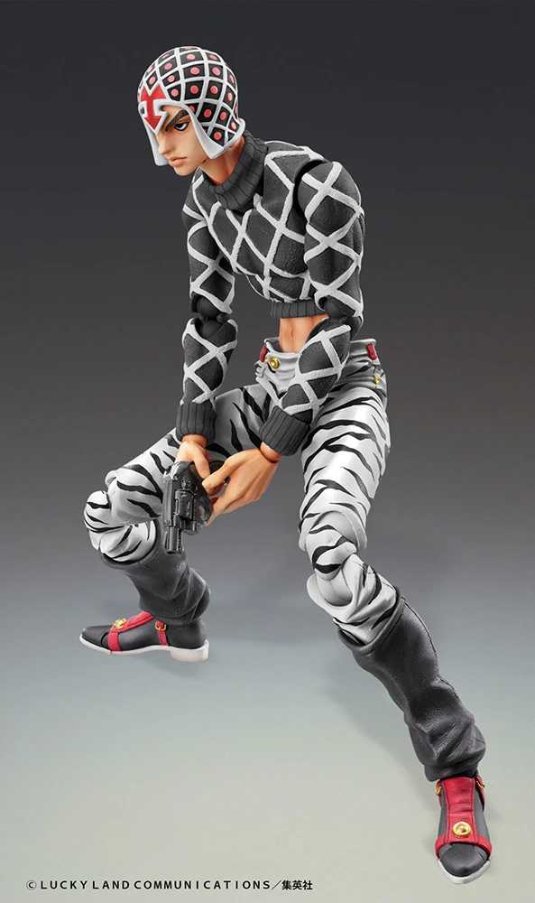 Super Action Statue Big JoJo's Bizarre Adventure Part 5 Guido Mista & Sex Pistols Ver. Black - Image 5