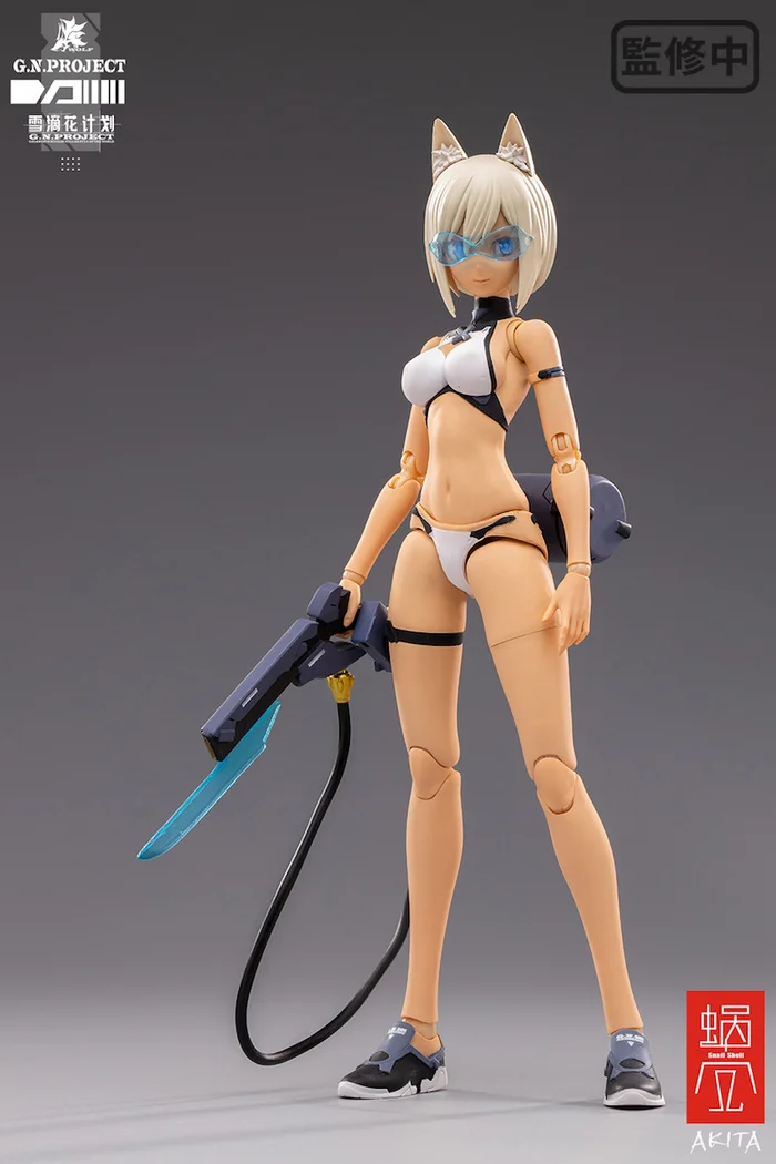 G.N.Project Vol. 1 WOLF-001: Swimsuit Figure Body & Equipment Set 1/12 Scale Action Figure - Image 17