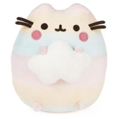 GUND Rainbow Ombre Pusheen With Star 9.5" Stuffed Plush