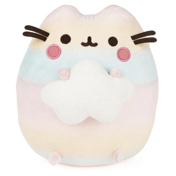 GUND Rainbow Ombre Pusheen With Star 9.5" Stuffed Plush