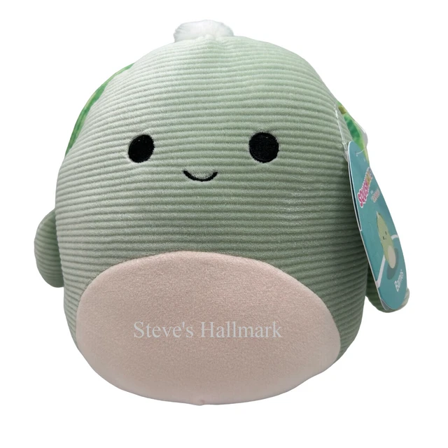 Squishmallow Barnes The Green Sea Turtle Corduroy 8" Stuffed Plush By Kelly Toy