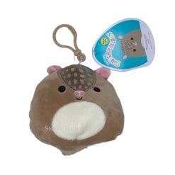 Squishmallow Thompson The Armadillo 3.5" Clip Stuffed Plush By Kelly Toy