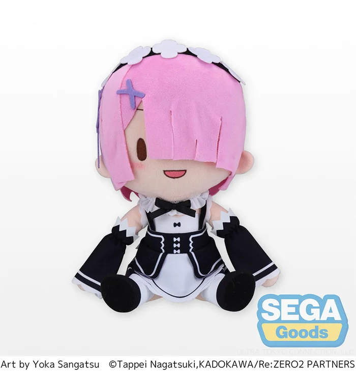Fuwapuchi Re:Zero -Starting Life In Another World- Ram Large Plush