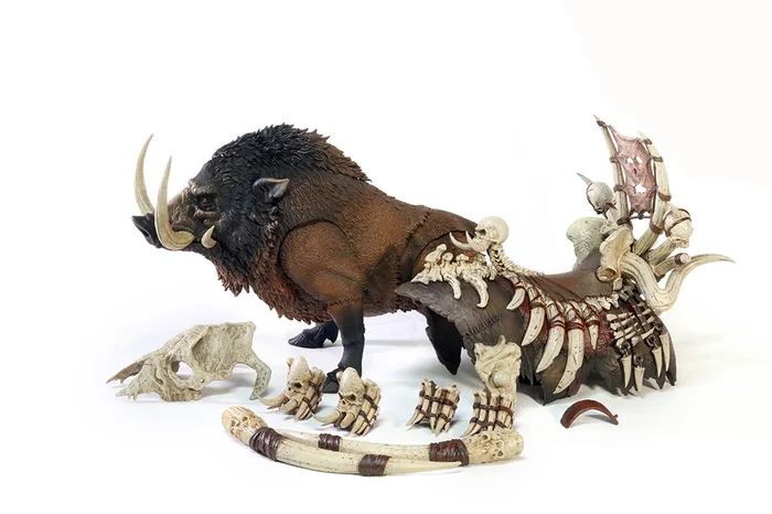 Battle Boar Bonestabber (Brown) 1/12 Scale Action Figure - Image 2