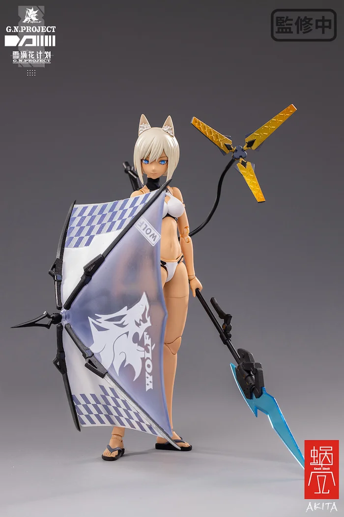 G.N.Project Vol. 1 WOLF-001: Swimsuit Figure Body & Equipment Set 1/12 Scale Action Figure - Image 5
