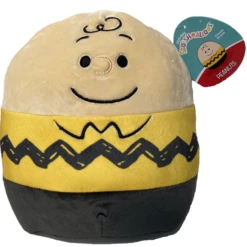 8" Squishmallow Peanuts Charlie Brown Stuffed Plush By Kelly Toy