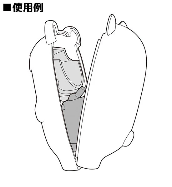 GOOD SMILE COMPANY Nendoroid More Kigurumi Face Parts Case (Orca Whale) - Image 4