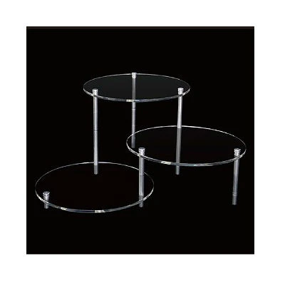 Round Acrylic Three-Tier Model Base Display Platform - Image 2