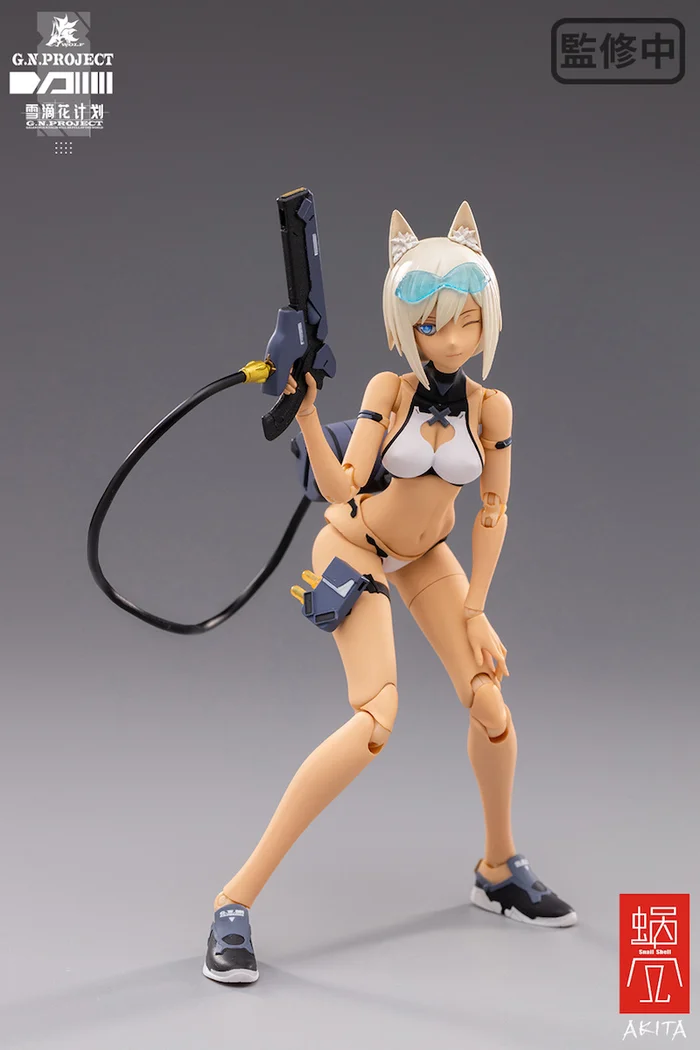 G.N.Project Vol. 1 WOLF-001: Swimsuit Figure Body & Equipment Set 1/12 Scale Action Figure - Image 13