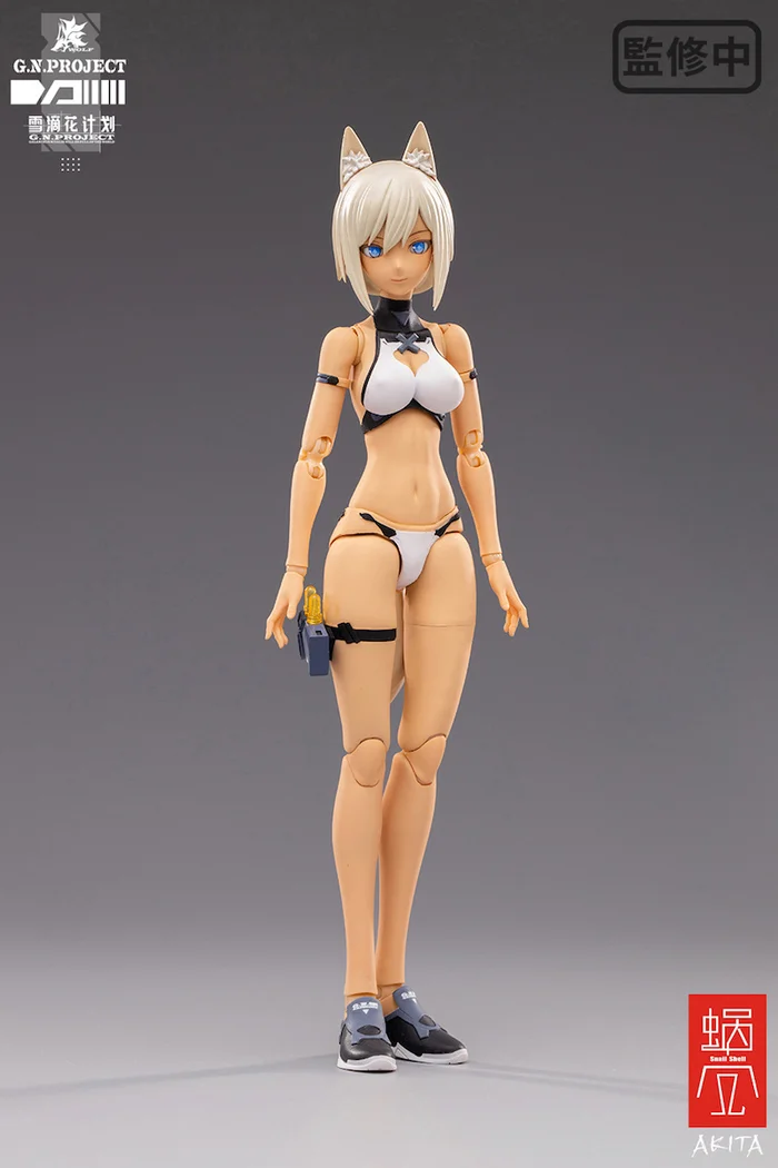 G.N.Project Vol. 1 WOLF-001: Swimsuit Figure Body & Equipment Set 1/12 Scale Action Figure - Image 8