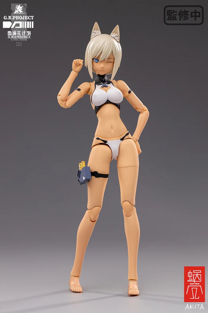 G.N.Project Vol. 1 WOLF-001: Swimsuit Figure Body & Equipment Set 1/12 Scale Action Figure - Image 12